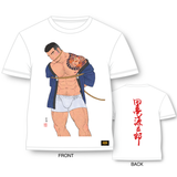 2019-Nippondanji-Gay-Manga-Tshirt-Tagame-01-White